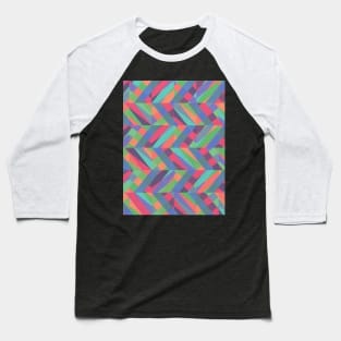 Fractal Glass Light Pattern Baseball T-Shirt